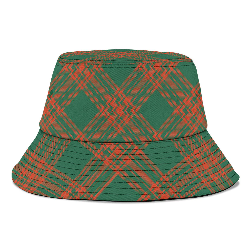 Scottish Menzies Green Ancient Clan Badge Tartan Bucket Hat