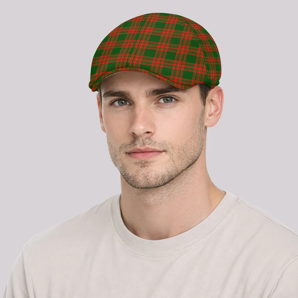 Scottish Menzies Green Modern Clan Badge Tartan Ivy Cap - Image 3