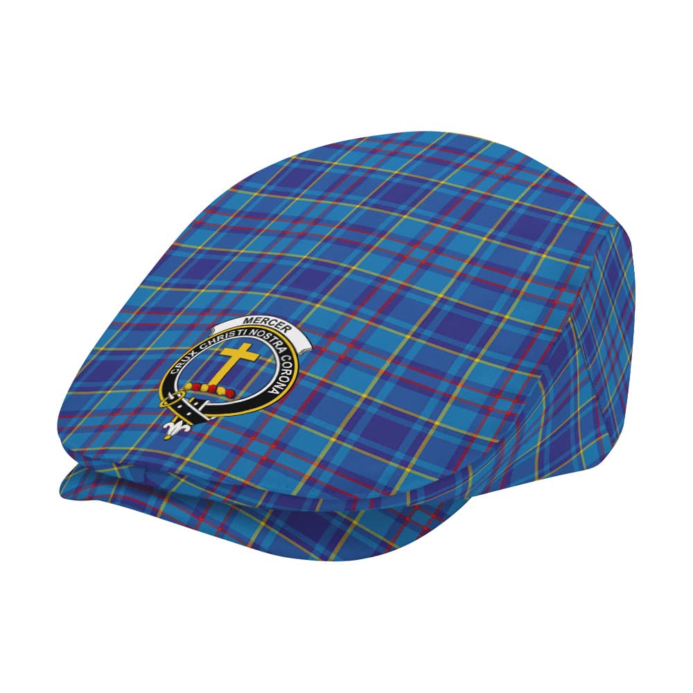 Scottish Mercer Clan Badge Tartan Flat Cap - Image 2
