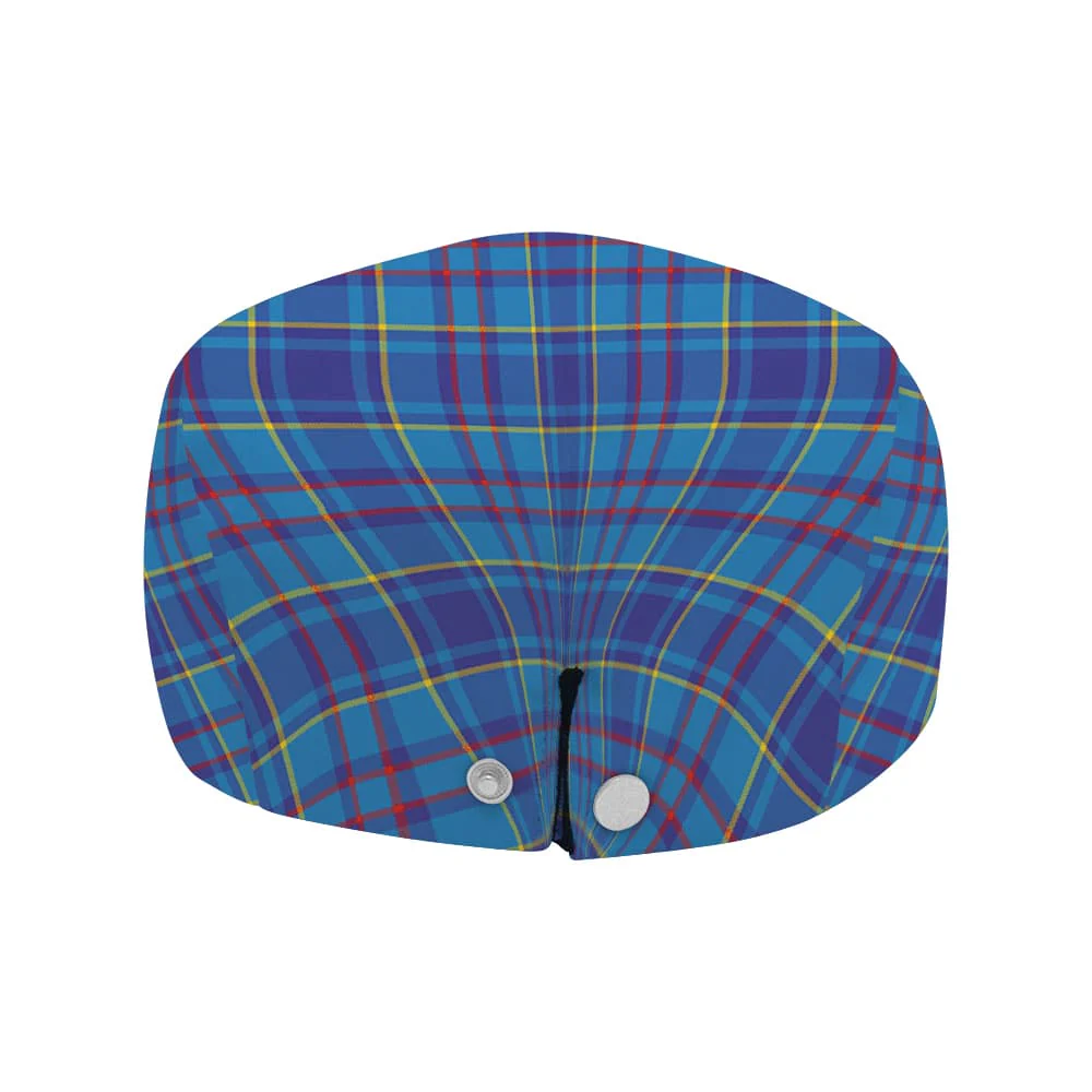 Scottish Mercer Clan Badge Tartan Flat Cap - Image 4