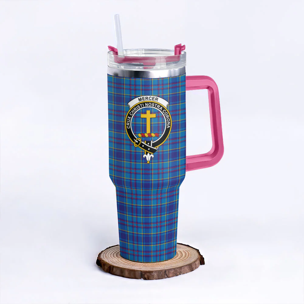 Scottish Mercer Modern Clan Badge Tartan 40oz Tumbler - Image 7