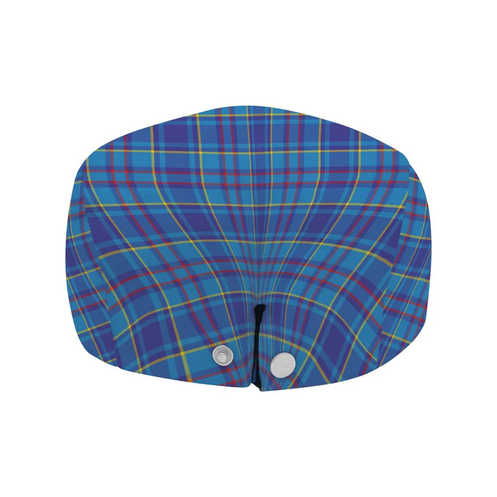 Scottish Mercer Modern Tartan Flat Cap - Image 4