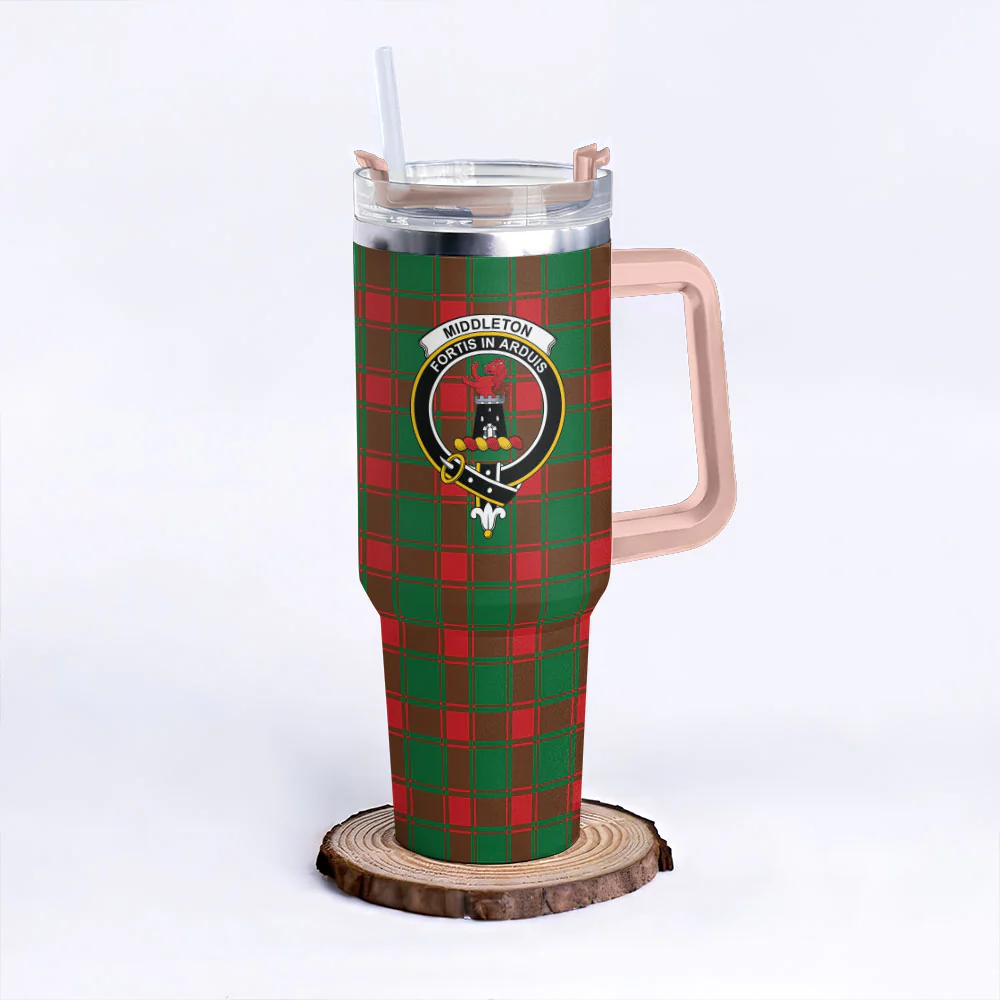 Scottish Middleton Modern Clan Badge Tartan 40oz Tumbler - Image 4