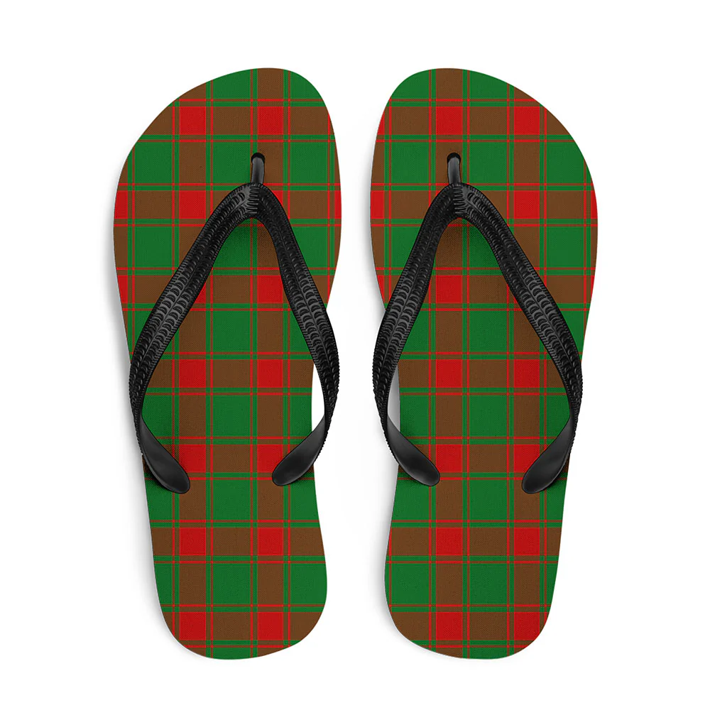 Scottish Middleton Modern Clan Badge Tartan Flip Flops