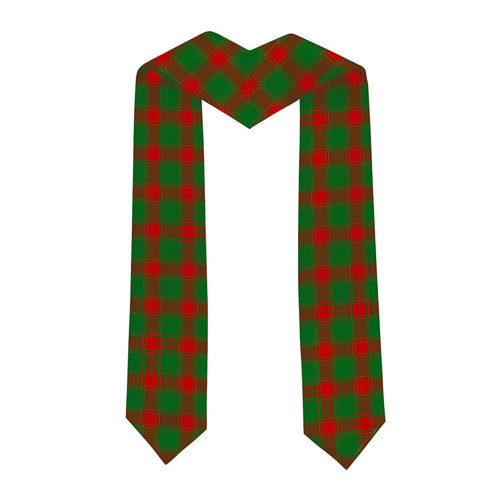 Scottish Middleton Modern Clan Badge Tartan Graduation Stole Black Gold Honor - Image 2