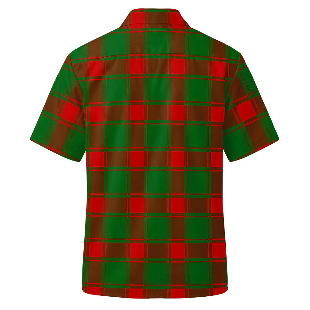 Scottish Middleton Modern Clan Badge Tartan Short Sleeve Work Shirt - Image 3