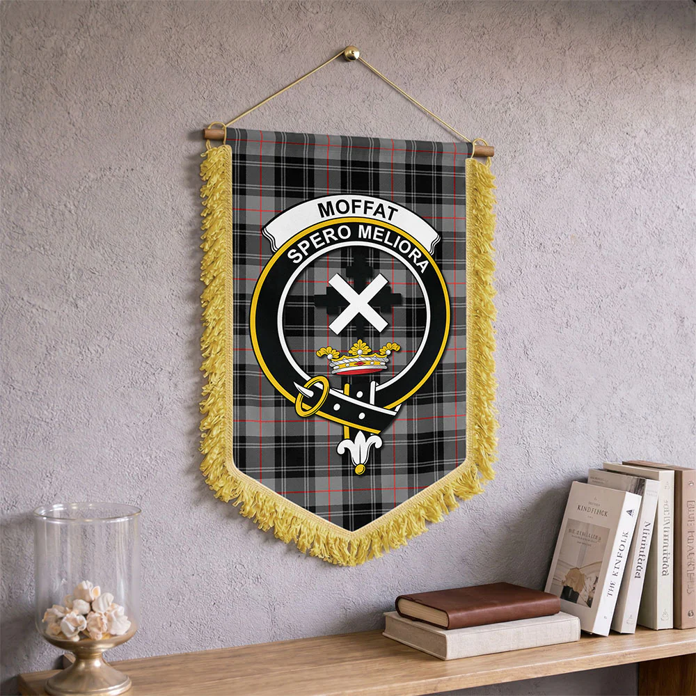 Scottish Moffat Modern Clan Badge Tartan Wall Hanging Banner - Image 2