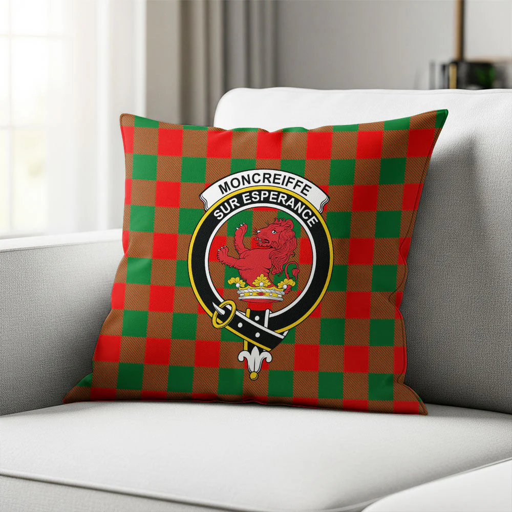 Scottish Moncrieffe Clan Badge Tartan Pillow Case - Image 2
