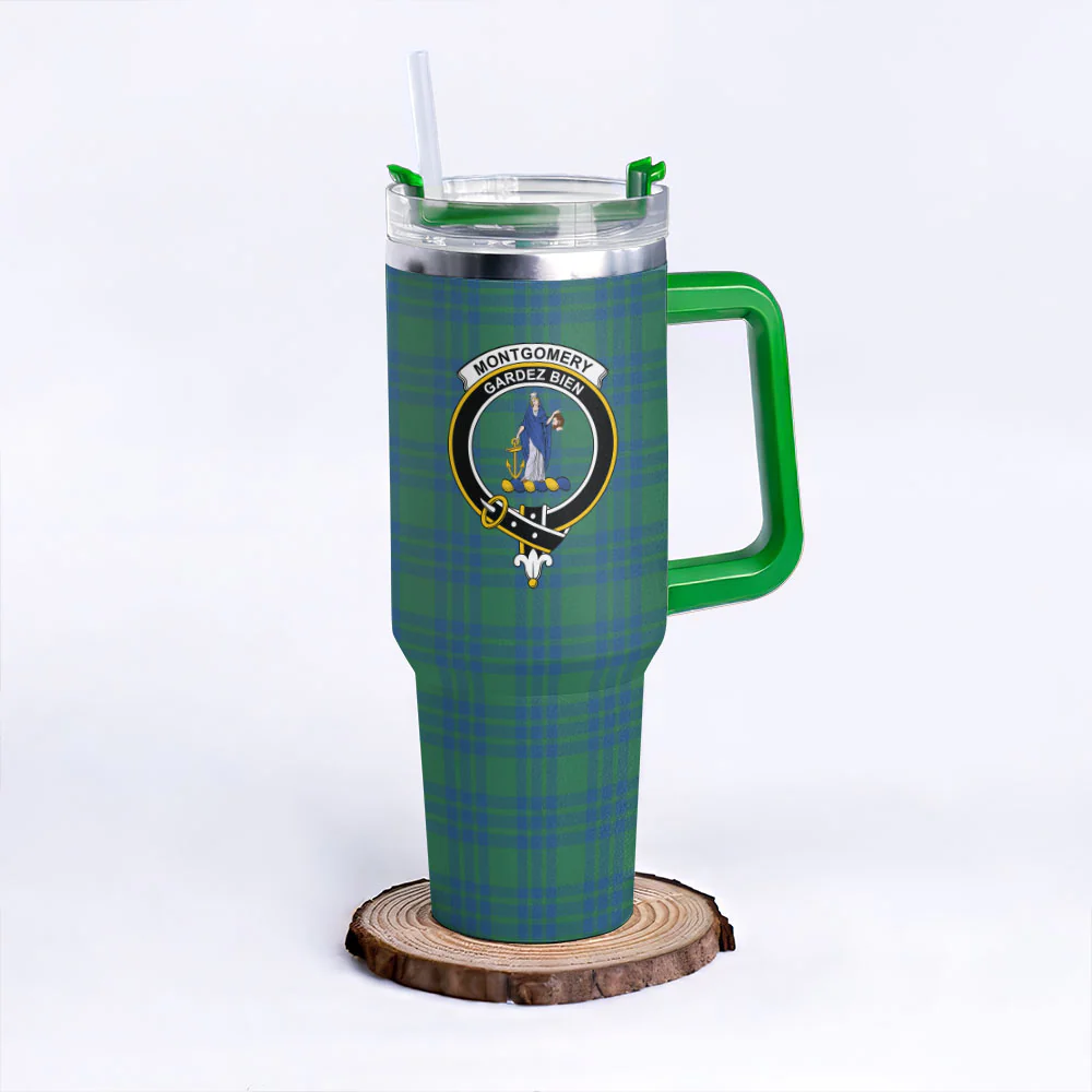 Scottish Montgomery Ancient Clan Badge Tartan 40oz Tumbler - Image 8