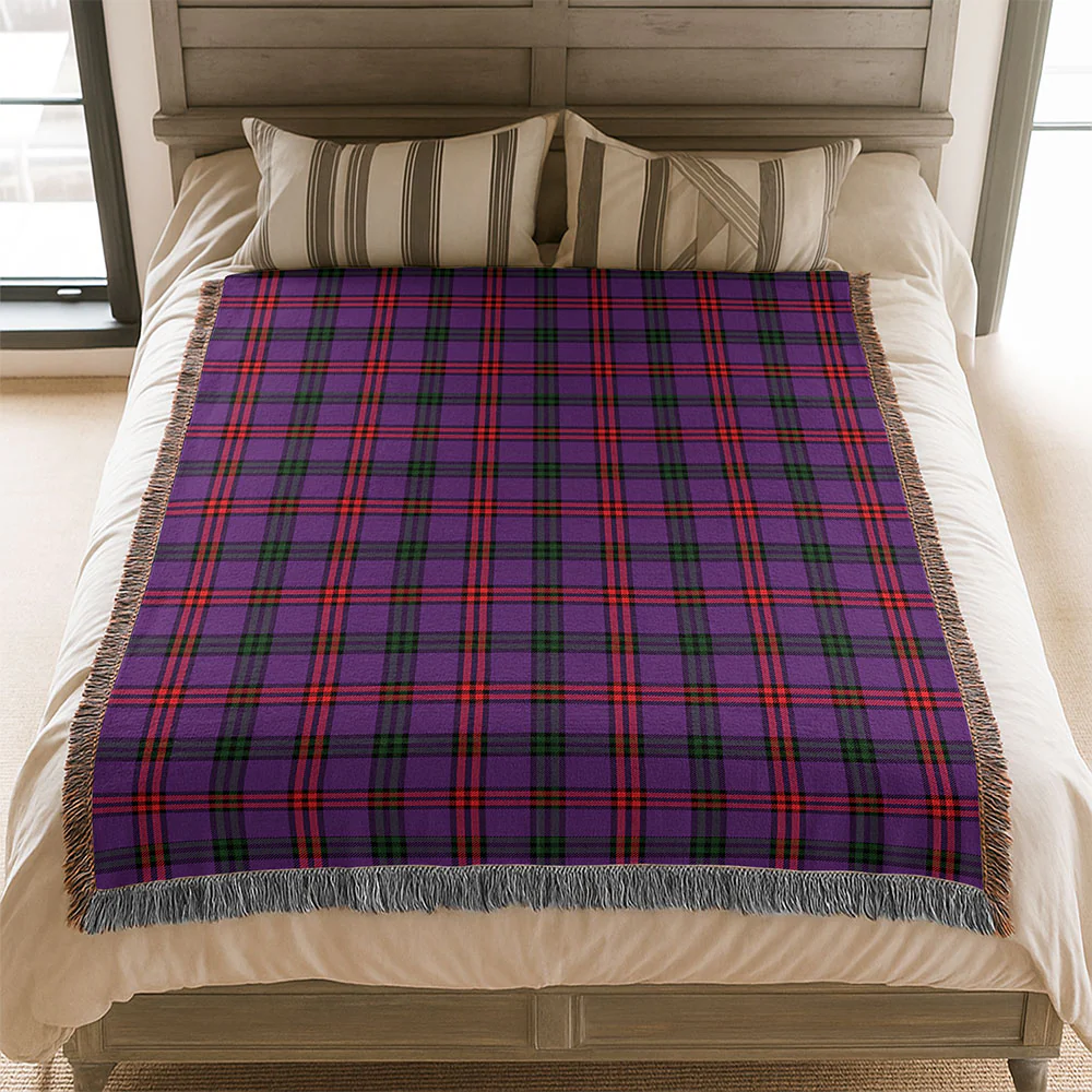 Scottish Montgomery Modern Clan Badge Tartan Woven Blanket - Image 3
