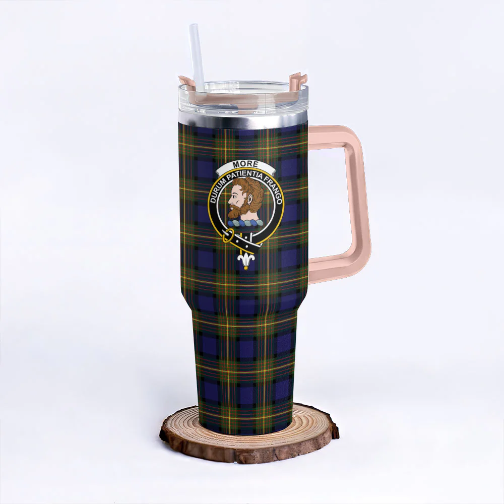 Scottish More (Muir) Clan Badge Tartan 40oz Tumbler - Image 4