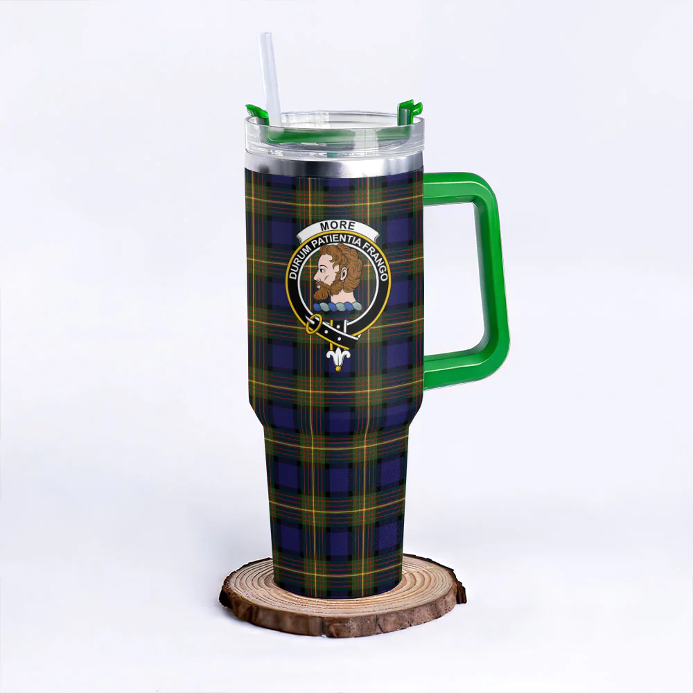 Scottish More (Muir) Clan Badge Tartan 40oz Tumbler - Image 8