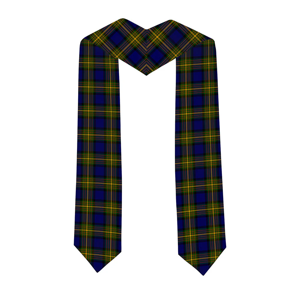 Scottish More (Muir) Clan Badge Tartan Graduation Stole Black Gold Honor - Image 2