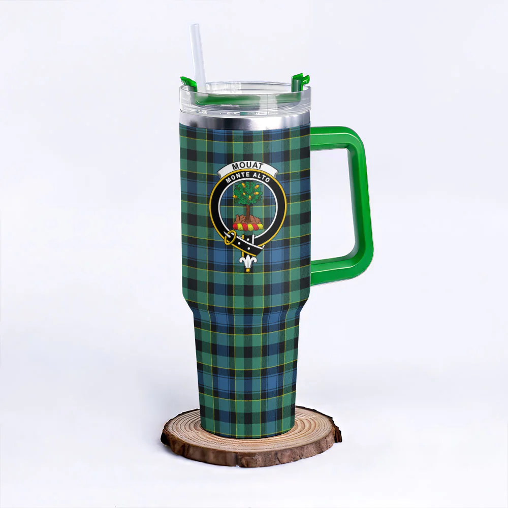 Scottish Mouat Clan Badge Tartan 40oz Tumbler - Image 8