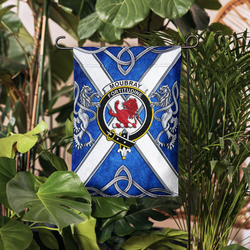 Scottish Moubray Clan Badge Garden Flag Silver Rampant Lion Emblem - Image 4
