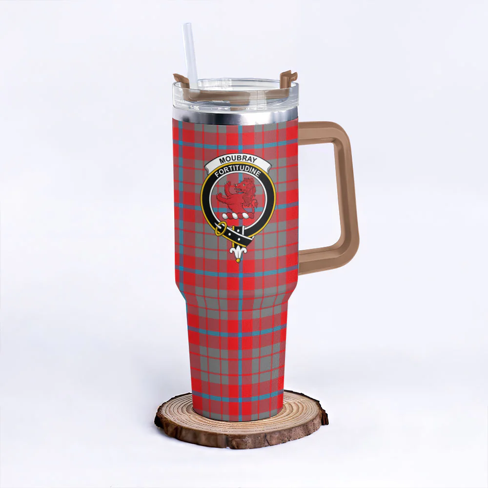 Scottish Moubray Clan Badge Tartan 40oz Tumbler - Image 9
