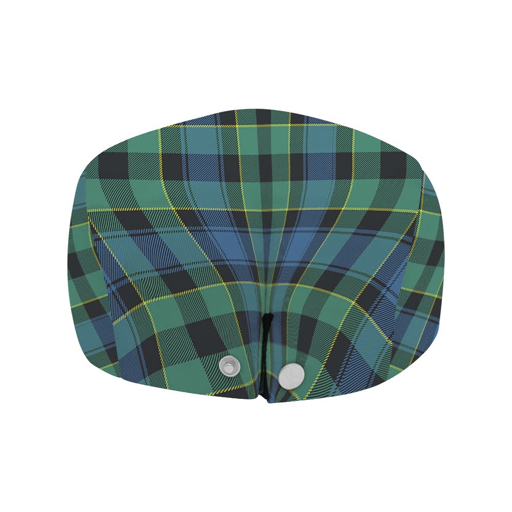 Scottish Mowat (of Inglistoun) Clan Badge Tartan Flat Cap - Image 4