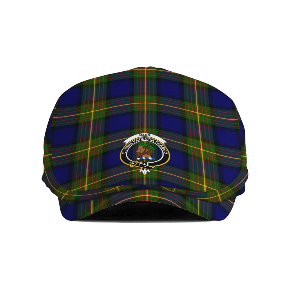Scottish Muir Clan Badge Tartan Flat Cap