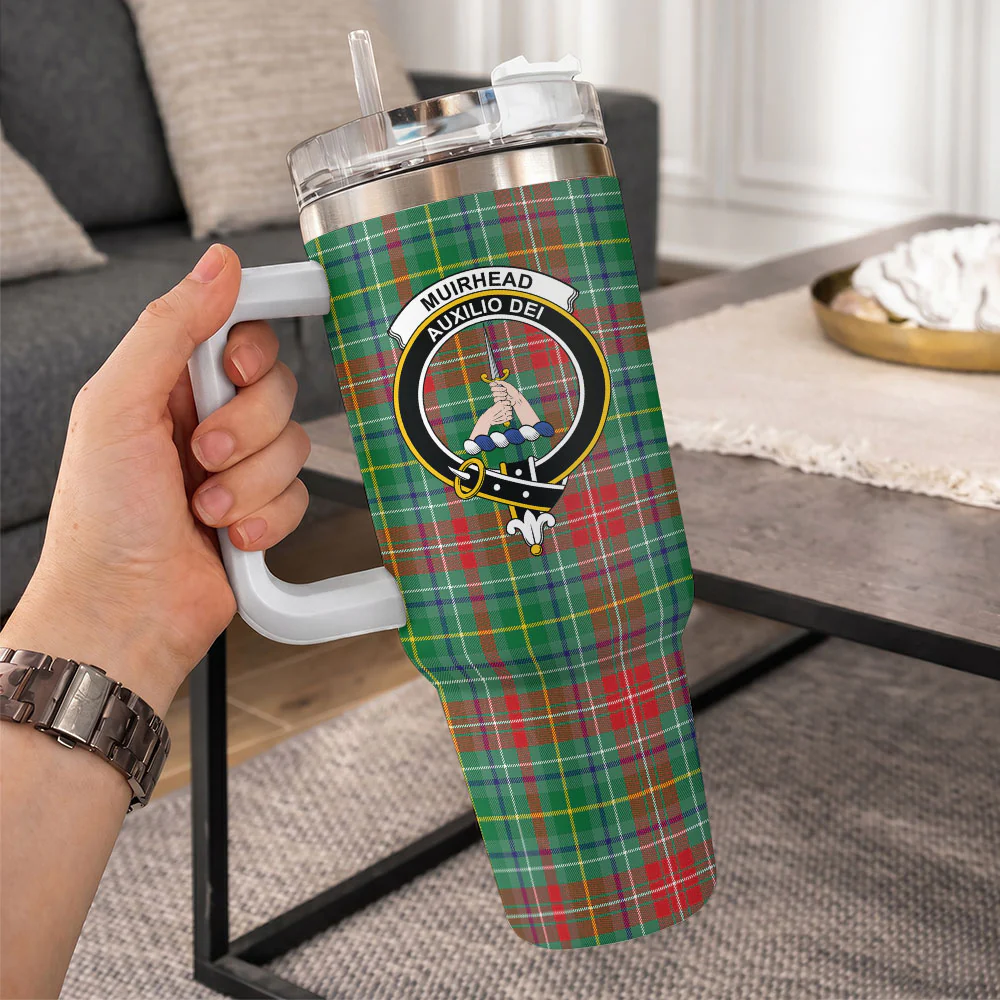 Scottish Muirhead Clan Badge Tartan 40oz Tumbler - Image 10