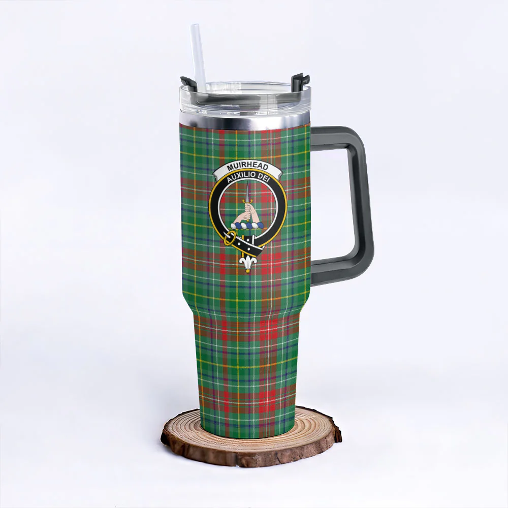 Scottish Muirhead Clan Badge Tartan 40oz Tumbler - Image 6