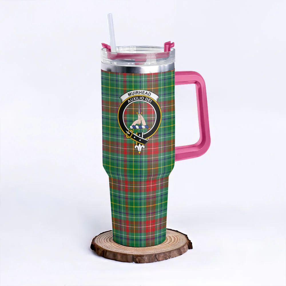 Scottish Muirhead Clan Badge Tartan 40oz Tumbler - Image 7