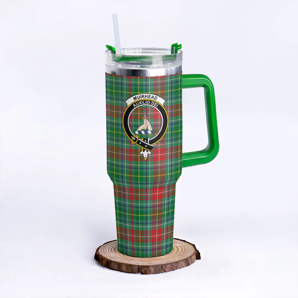 Scottish Muirhead Clan Badge Tartan 40oz Tumbler - Image 8