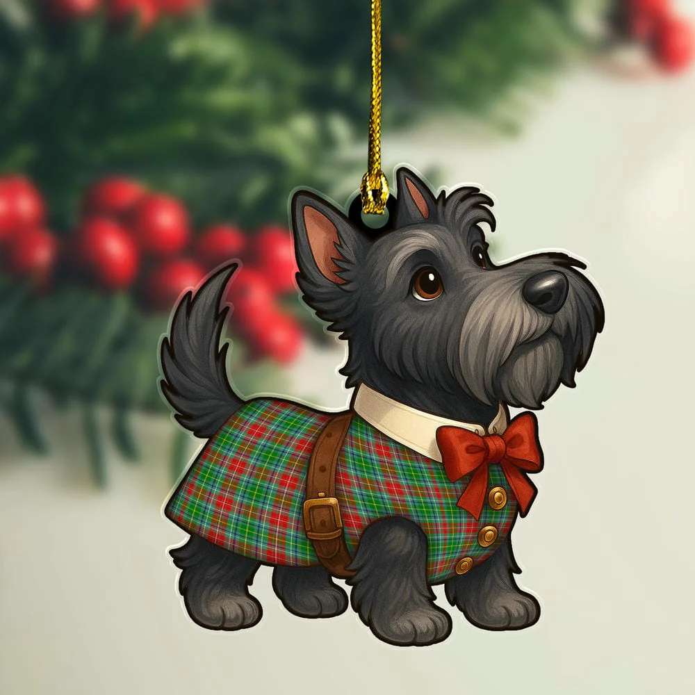 Scottish Muirhead Tartan Ornament Scottie Dog