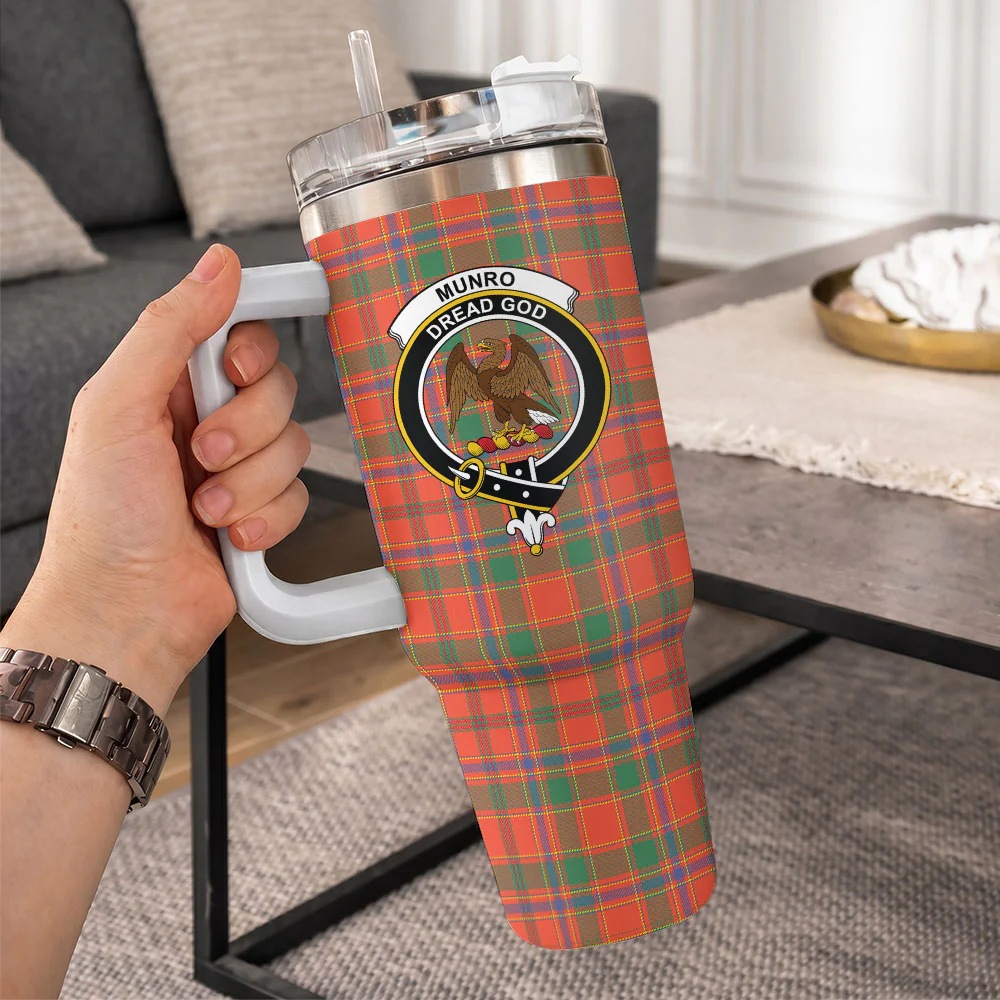 Scottish Munro Ancient Clan Badge Tartan 40oz Tumbler - Image 10
