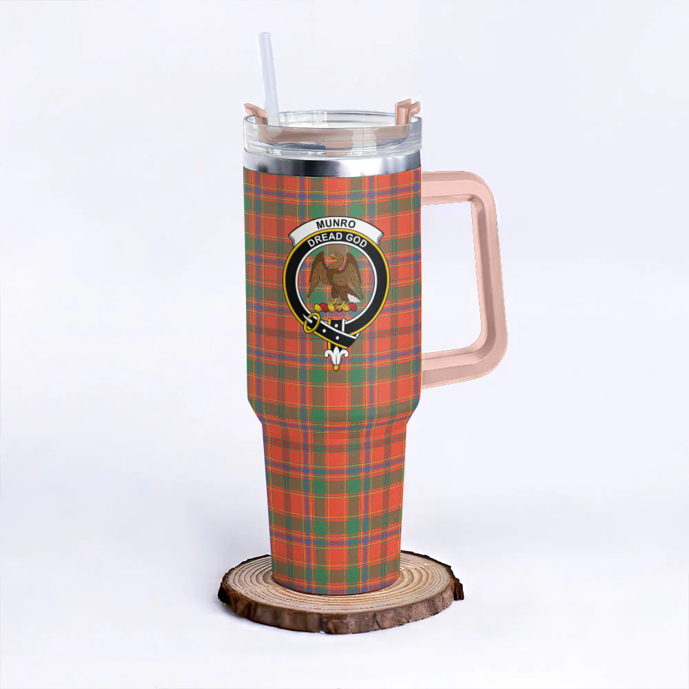 Scottish Munro Ancient Clan Badge Tartan 40oz Tumbler - Image 4