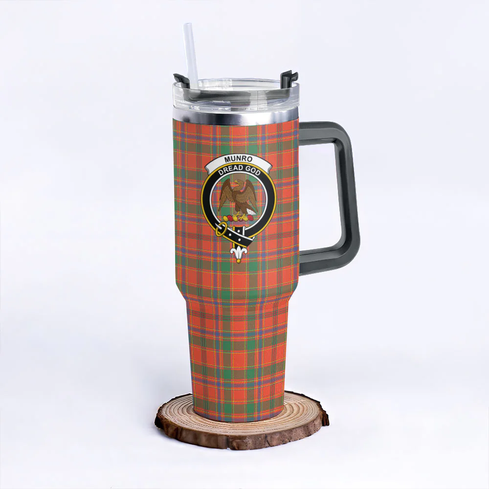 Scottish Munro Ancient Clan Badge Tartan 40oz Tumbler - Image 6