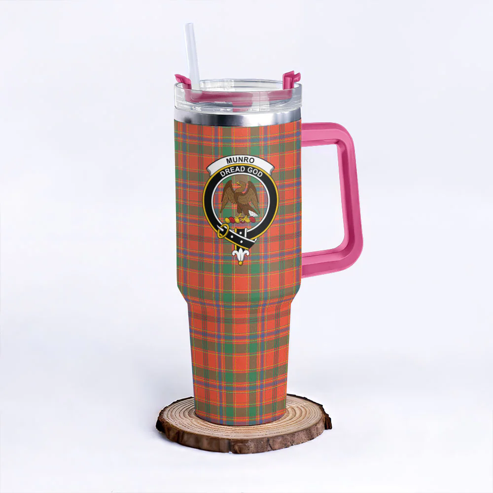 Scottish Munro Ancient Clan Badge Tartan 40oz Tumbler - Image 7