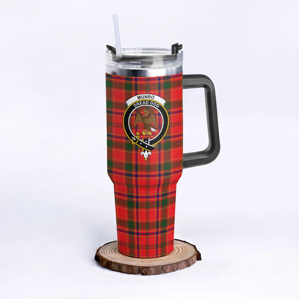 Scottish Munro Modern Clan Badge Tartan 40oz Tumbler - Image 3