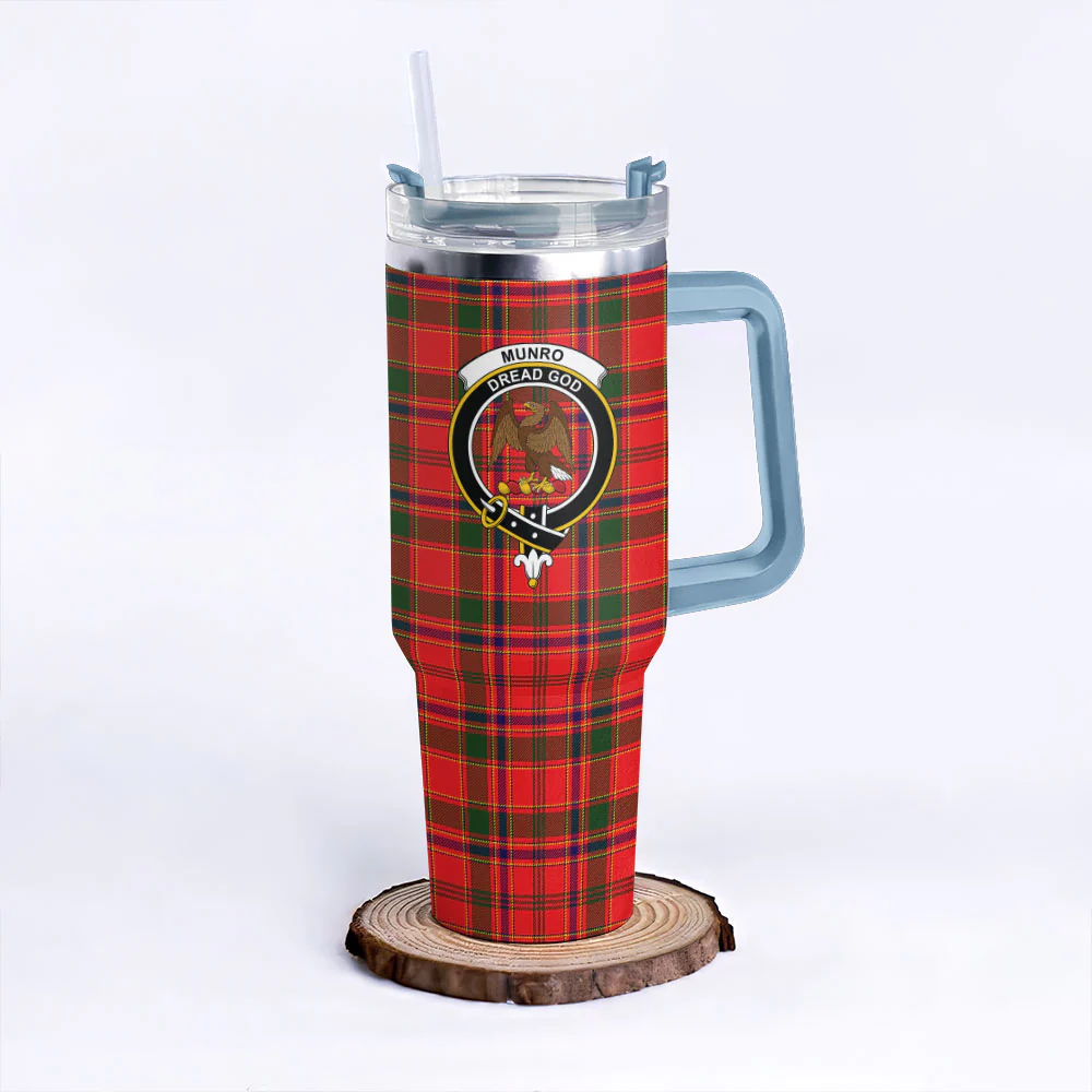 Scottish Munro Modern Clan Badge Tartan 40oz Tumbler - Image 5
