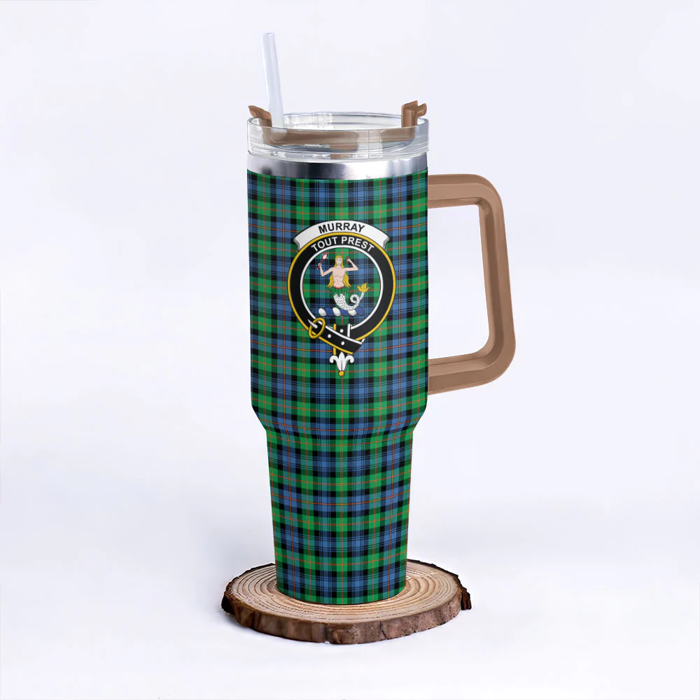 Scottish Murray of Atholl Ancient Clan Badge Tartan 40oz Tumbler - Image 9