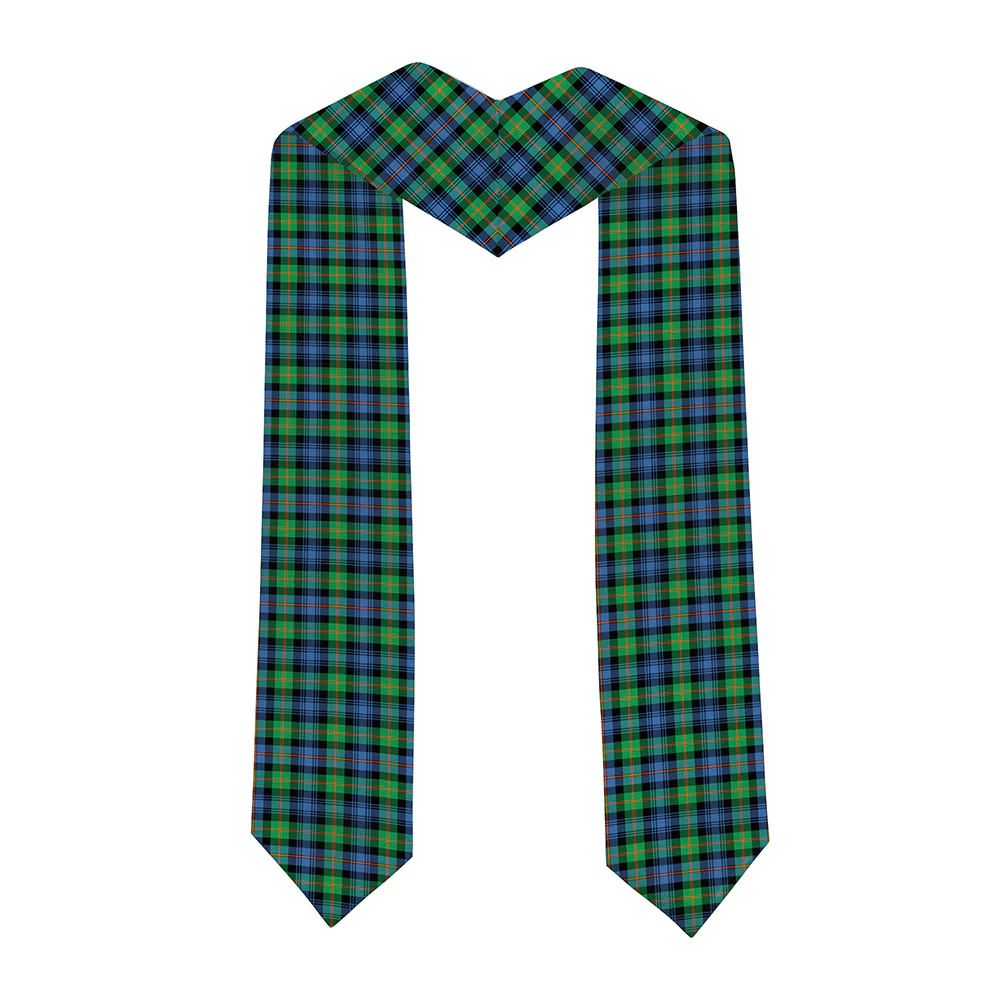 Scottish Murray of Atholl Ancient Clan Badge Tartan Graduation Stole Black Gold Honor - Image 2