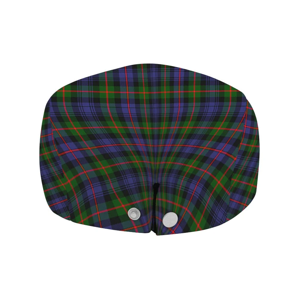 Scottish Murray (of Atholl) Clan Badge Tartan Flat Cap - Image 4
