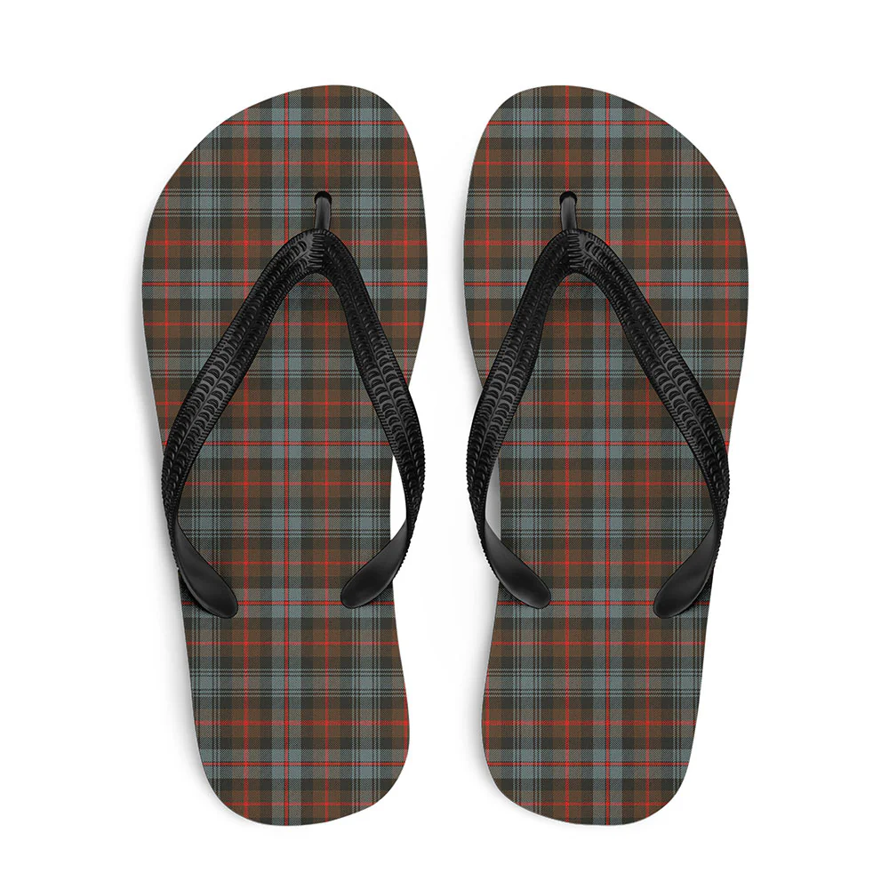 Scottish Murray of Atholl Weathered Clan Badge Tartan Flip Flops