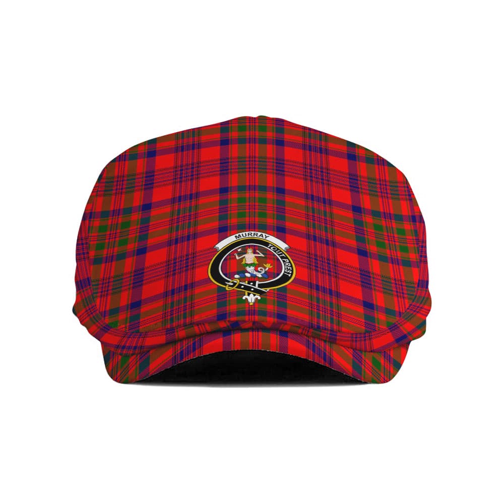 Scottish Murray (of Dysart) Clan Badge Tartan Flat Cap