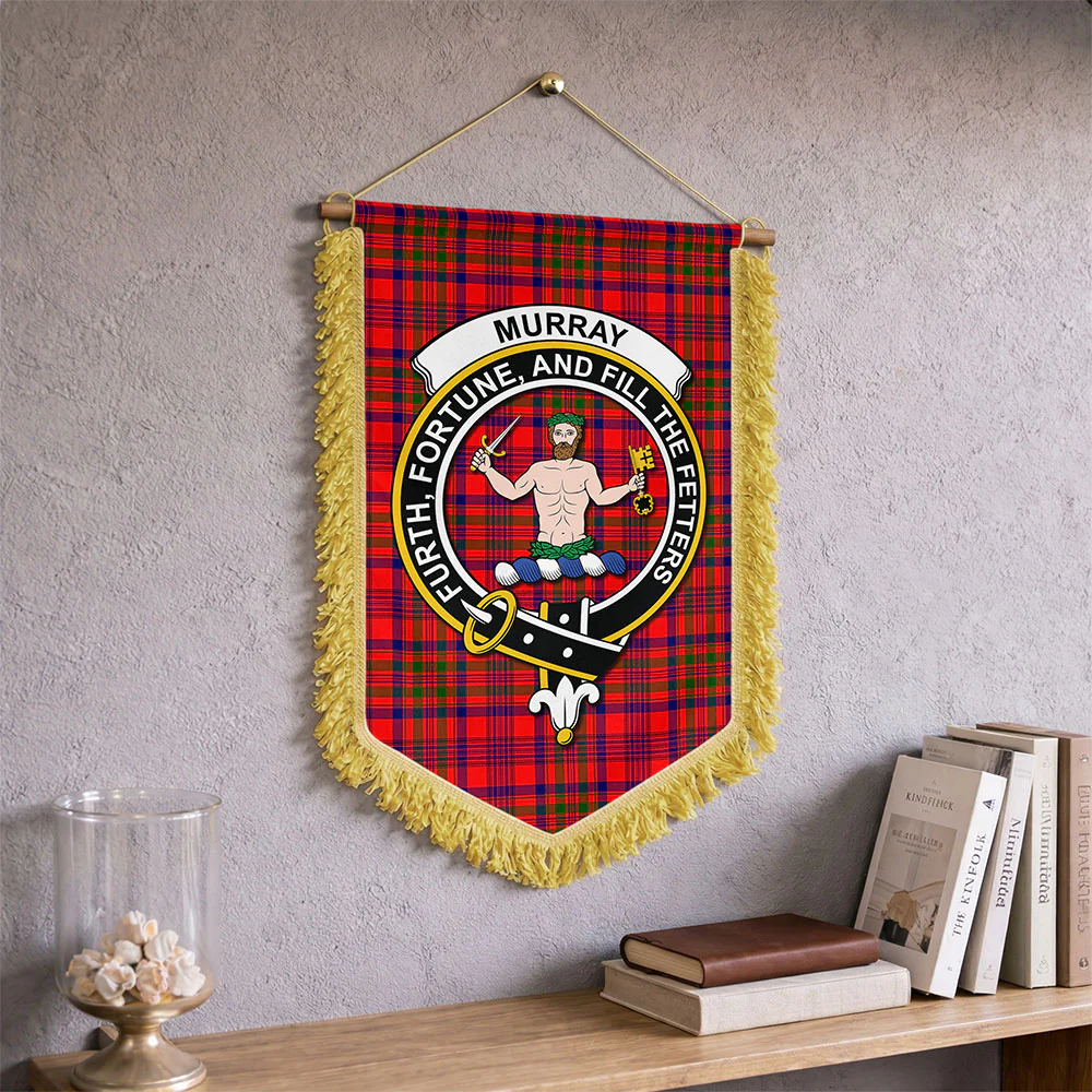 Scottish Murray of Tulloch Modern Clan Badge Tartan Wall Hanging Banner - Image 2