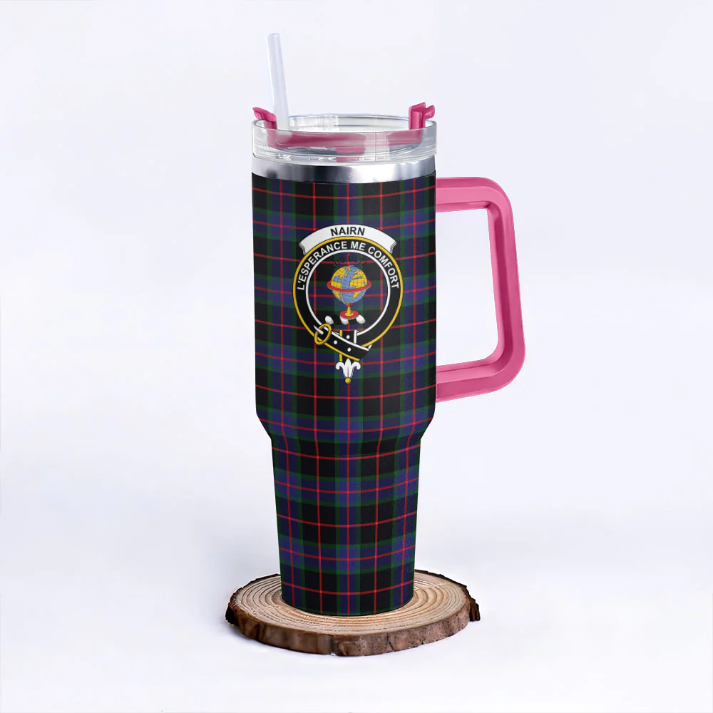 Scottish Nairn Clan Badge Tartan 40oz Tumbler - Image 7