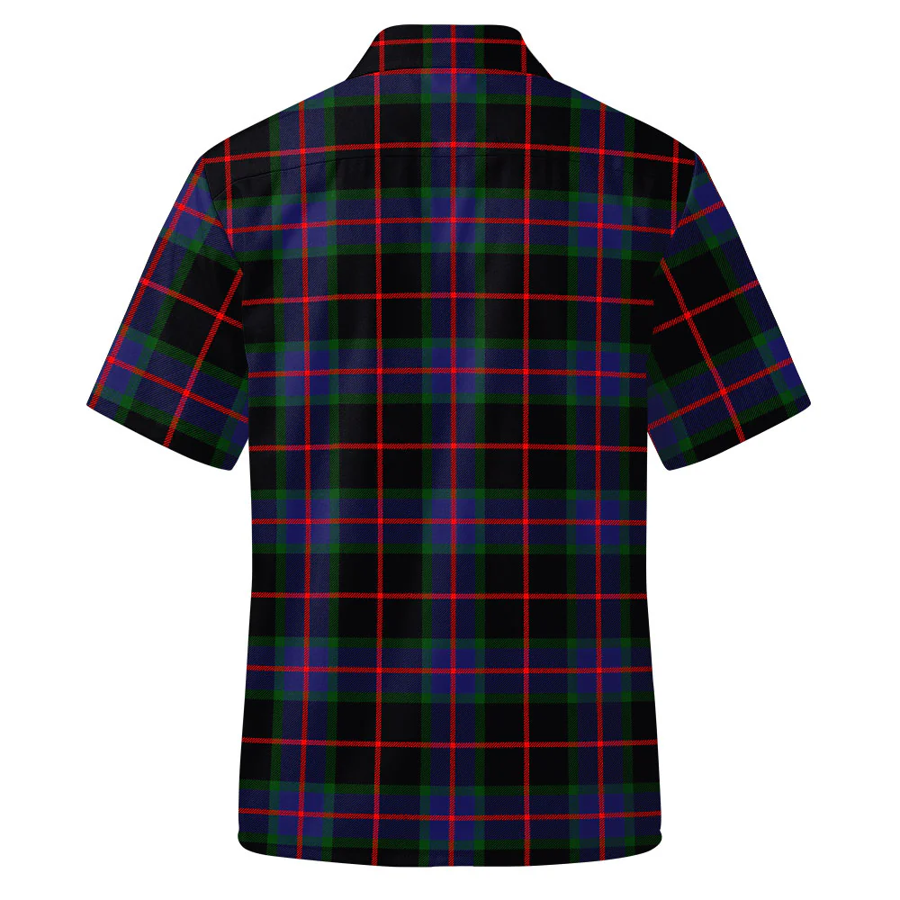 Scottish Nairn Clan Badge Tartan Short Sleeve Work Shirt - Image 3