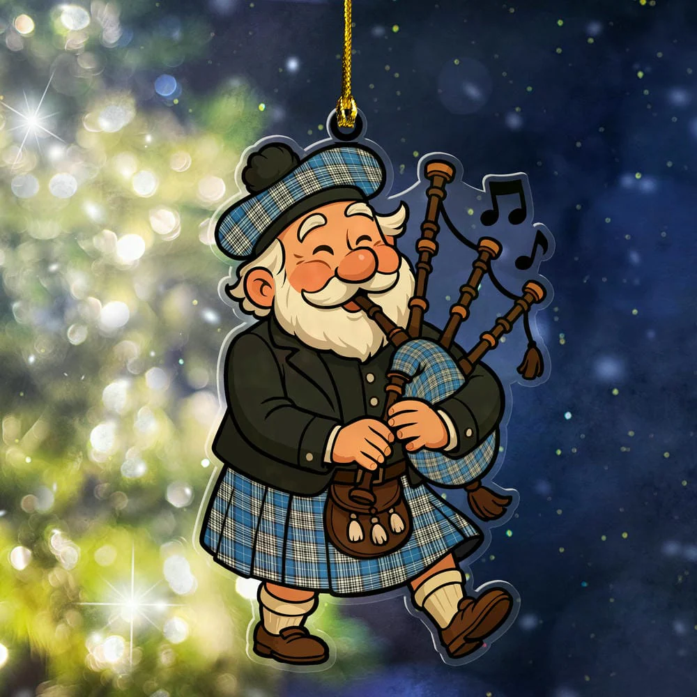 Scottish Napier Ancient Tartan Ornament Scottish Santa In Kilt