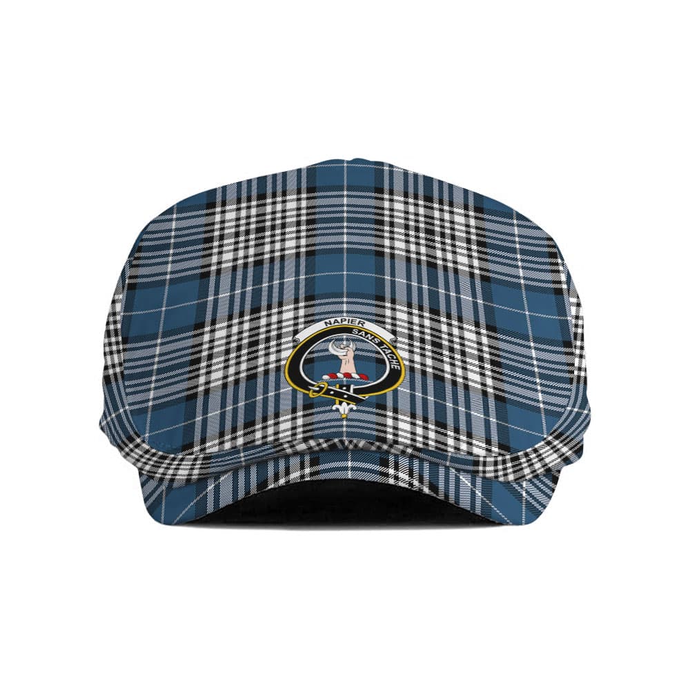 Scottish Napier Clan Badge Tartan Flat Cap