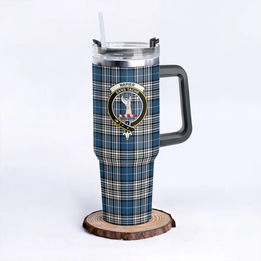 Scottish Napier Modern Clan Badge Tartan 40oz Tumbler - Image 6