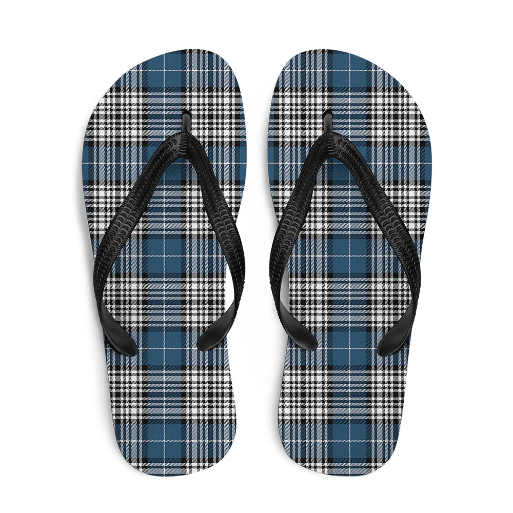Scottish Napier Modern Clan Badge Tartan Flip Flops