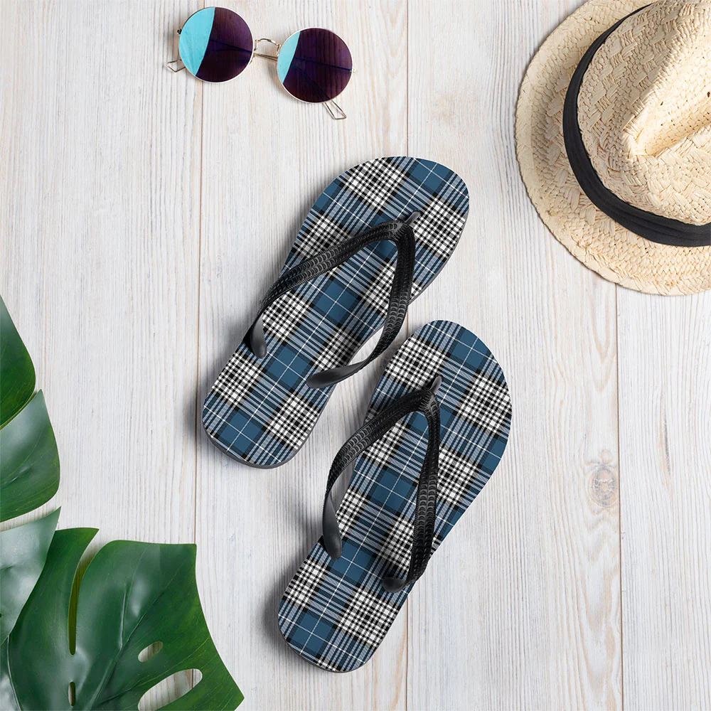 Scottish Napier Modern Clan Badge Tartan Flip Flops - Image 2