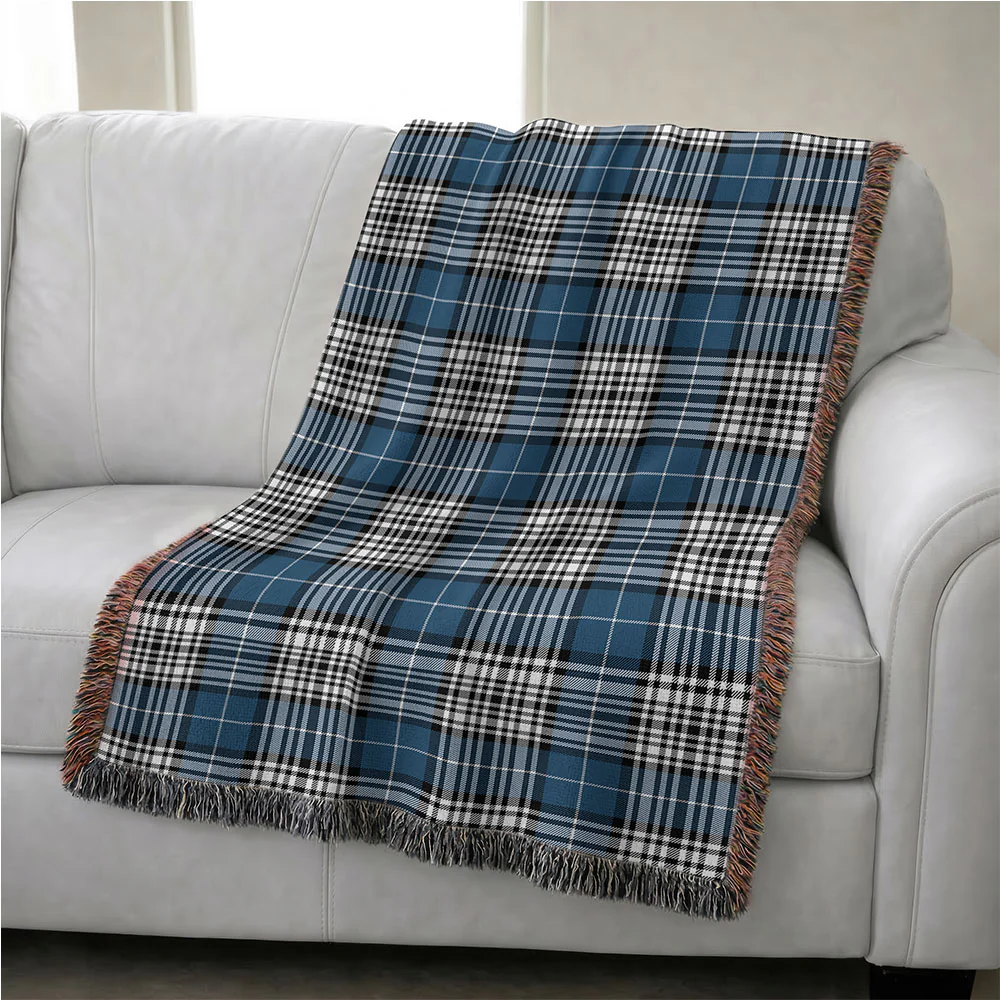 Scottish Napier Modern Clan Badge Tartan Woven Blanket - Image 4