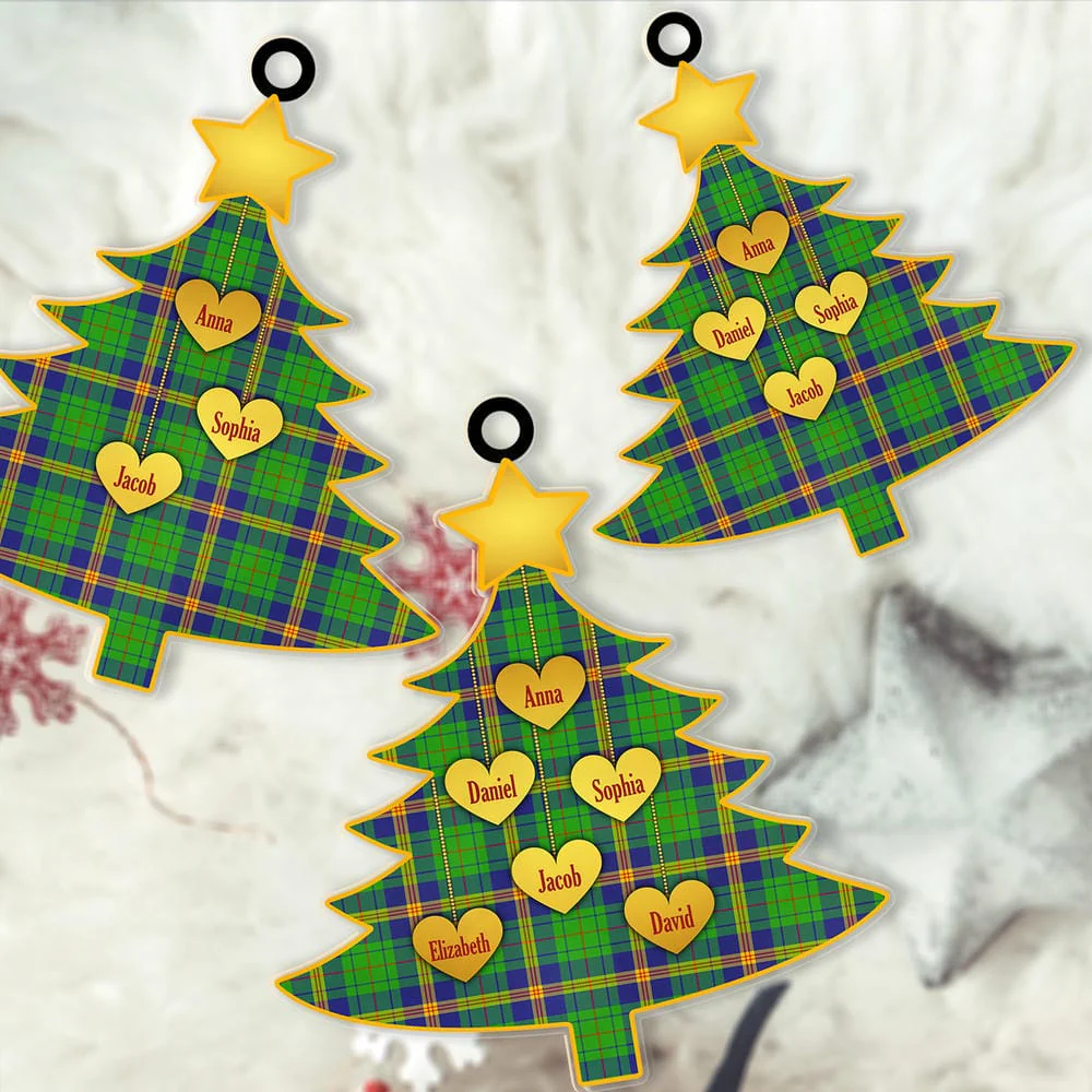 Scottish New Mexico Tartan Ornament Custom Family Christmas Tree - Image 2