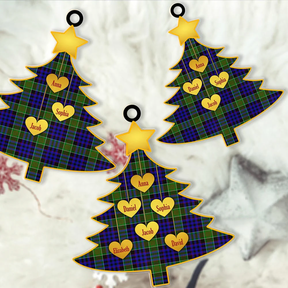 Scottish Newman Tartan Ornament Custom Family Christmas Tree - Image 2