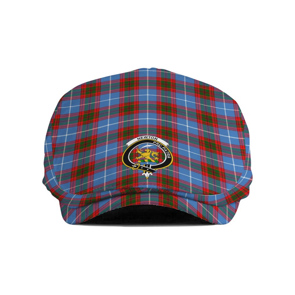 Scottish Newton Clan Badge Tartan Flat Cap